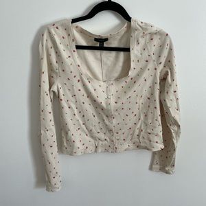 J. Crew strawberry print top